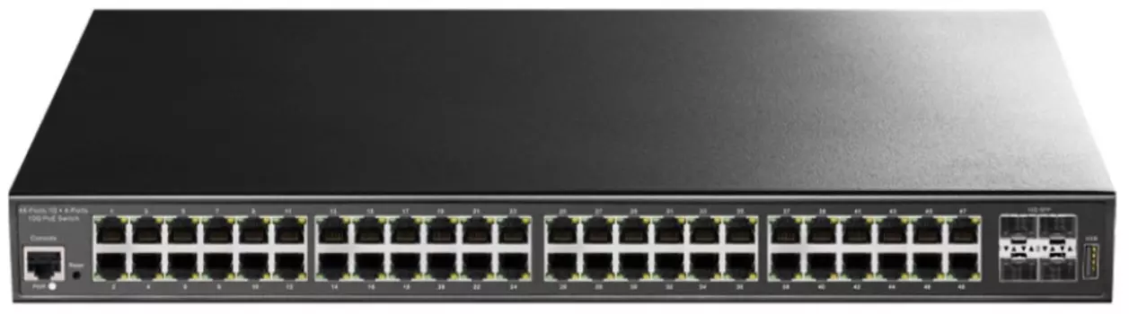Коммутатор управляемый Cudy GS2048PS4-720W Layer 2 48 Ports 10/100/1000M PoE ,1-4 Port support POE (802.3bt/at/af),5-48Port support POE (802.3at/af)