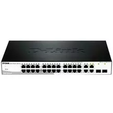 Коммутатор управляемый D-link DES-1210-28/C1A 24xUTP 10/100, 2xUTP Gb, 2хCombo UTP/SFP, rev /C1A, /C2A