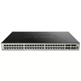 Коммутатор управляемый D-link DGS-3630-52TC/A2ASI 44x10/100/1000Base-T, 4xCombo 10/100/1000Base-T/SFP, 4x10GBase-X SFP+, L3, stack и программным обесп