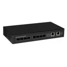Коммутатор промышленный OSNOVO SW-7028 Gigabit Ethernet на 8 SFP + 2 RJ45 портов, 8 x GE SFP (1000Base-FX), 2 x GE (10/100/1000Base-T), БП DC12V (0,5A