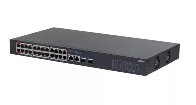 Коммутатор управляемый Dahua DH-CS4226-24ET-240 24x100Мбит/с 2x1Гбит/с 2xКомбо(1000BASE-T/SFP)