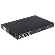 Коммутатор управляемый Dahua DH-PFS4218-16ET-240 16*РоЕ, L2; 2 комбо-порта*10/100/1000 Base-T; 2*1000 Base-X; 16*10/100 Base-T - POE, бюджет PoE: 240