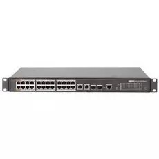 Коммутатор управляемый Dahua DH-PFS4226-24ET-240 24 портовый, РоЕ, уровня L2; 2 комбо-порта x 10/100/1000 Base-T; 2 комбо-порта х 1000 Base-X