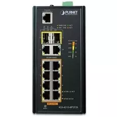 Коммутатор промышленный Planet IGS-4215-8P2T2S Industrial 8-Port 10/100/1000T 802.3at PoE + 2-Port 10/100/1000T + 2-Port 100/1000X SFP Managed Switch