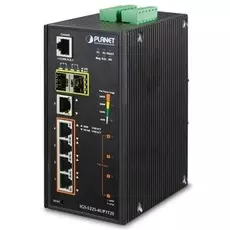 Коммутатор промышленный Planet IGS-5225-4UP1T2S Industrial L2+ 4-Port 10/100/1000T Ultra PoE + 1-Por