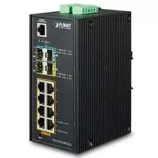 Коммутатор промышленный Planet IGS-5225-8P2S2X L2+ Industrial 8-Port 10/100/1000T 802.3at PoE + 2-Port 100/1000X SFP + 2-Port 10G SFP+ Managed Etherne