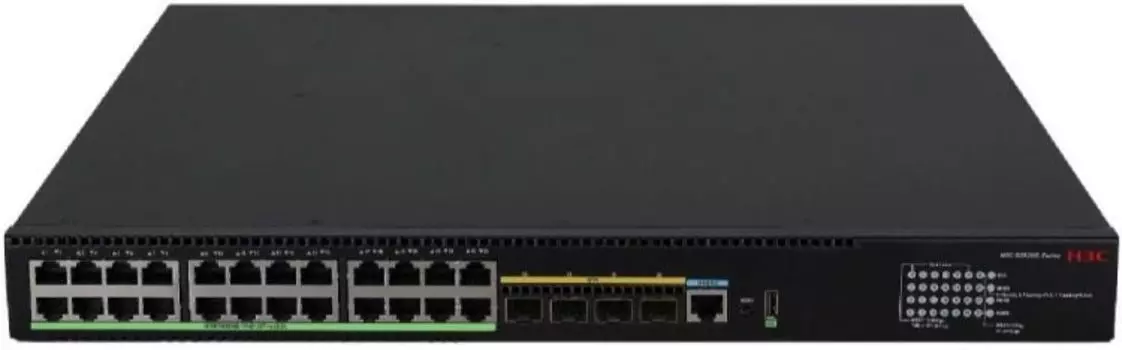 Коммутатор управляемый H3C S5570S-28S-HPWR-EI-A L3 LS-5570S-28S-HPWR-EI-A-GL Ethernet Switch with 24*10/100/1000BASE-T Ports and 4*1G/10G BASE-X SFP P
