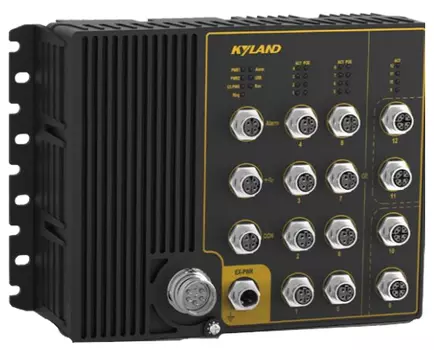 Коммутатор управляемый Kyland Aquam8112 302242805 Layer 2 managed, 4*10/100/1000M Base-T(X) M12 connector ports, 8*10/100M Base-TX M12 connector ports