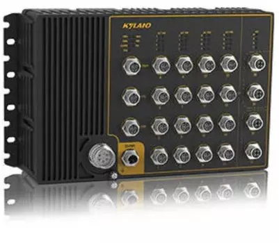 Коммутатор управляемый Kyland Aquam8120 302242820 Layer 2 managed, 16*10/100M Base-TX M12 connector PoE ports, 24VDC dual redundant power inputs