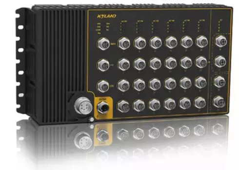 Коммутатор управляемый Kyland Aquam8128 302242825 Layer 2 managed, 24*10/100M Base-TX M12 connector ports, 110VDC dual redundant power inputs