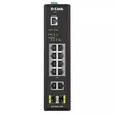 Коммутатор промышленный управляемый D-link DIS-200G-12PS/A1A 10x10/100/1000Base-T, 2x1000Base-X SFP (8 портов с поддержкой PoE 802.3af/802.3at (30 Вт)