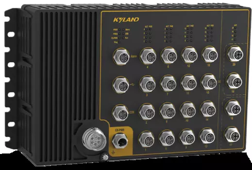 Коммутатор управляемый Kyland Aquam8620 302242770 Layer 3 managed, 16*10/100M Base-TX M12 connector PoE ports, 24VDC dual redundant power inputs