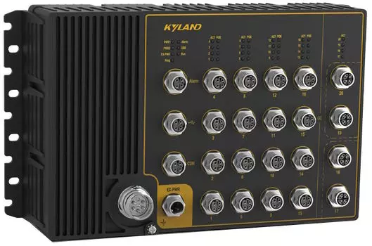 Коммутатор управляемый Kyland Aquam8620 302242791 Layer 3 managed, 4*10/100/1000M Base-T(X) pushpull M12 connector ports, 16*10/100M Base-TX pushpull