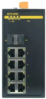 Коммутатор управляемый Kyland SICOM3000A 300071611 2 100/1000Base-X SFP ports, 8 10/100Base-TX ports, Console Port RS232 RJ45, 12-24VDC(9-36VDC) dual