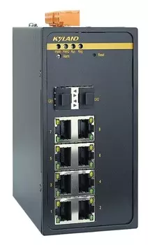 Коммутатор управляемый Kyland SICOM3000A 300071620 2 100/1000Base-X SFP ports, 8 10/100/1000Base-T(X) RJ45 ports, Console Port RS232 RJ45, 100-240VAC/