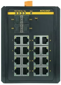 Коммутатор управляемый Kyland SICOM3000A 300071638 4 100/1000Base-X SFP ports, 16 10/100/1000Base-T(X) RJ45 ports, Console Port RS232 RJ45, 24-48VDC(1