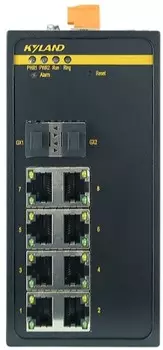 Коммутатор управляемый Kyland SICOM3000A 300071656 2 100Base-X SFP ports, 8 10/100Base-TX ports, Console Port RS232 RJ45, 24-48VDC(18-72VDC) dual redu