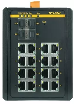 Коммутатор управляемый Kyland SICOM3000A 300071662 4 100Base-X SFP ports, 16 10/100Base-T(X) RJ45 ports, Console Port RS232 RJ45, 24-48VDC(18-72VDC) d