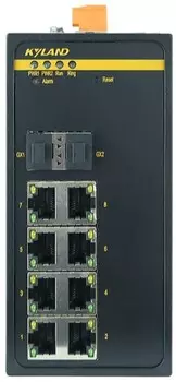 Коммутатор управляемый Kyland SICOM3000A 300071673 2 100/1000Base-X SFP ports, 8 10/100Base-TX ports, RS232 RJ45, 12-24VDC(9-36VDC) dual redundant pow