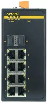 Коммутатор управляемый Kyland SICOM3000A 300071676 2 100Base-X SFP ports, 8 10/100Base-TX ports, RS232 RJ45, 12-24VDC(9-36VDC) dual redundant power su