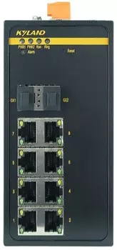 Коммутатор управляемый Kyland SICOM3000A 300071677 2 100Base-X SFP ports, 8 10/100Base-TX ports, RS232 RJ45, 24-48VDC(18-72VDC) dual redundant power s