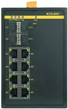 Коммутатор управляемый Kyland SICOM3000A 300071681 4 100/1000Base-X SFP ports, 8 10/100Base-TX ports, RS232 RJ45, 100-240VAC/110-220VDC(85-264VAC/77-3