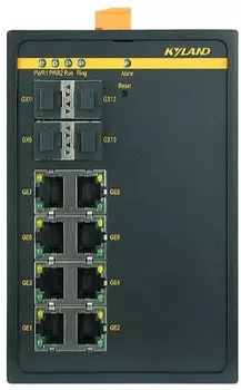 Коммутатор управляемый Kyland SICOM3000A 300071683 4 100Base-X SFP ports, 8 10/100Base-TX ports, RS232 RJ45, 24-48VDC(18-72VDC) dual redundant power s
