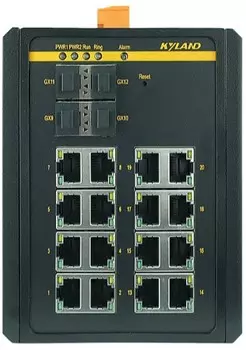 Коммутатор управляемый Kyland SICOM3000A 300071706 4 100/1000Base-X SFP ports, 16 10/100Base-T(X) RJ45 ports, RS232 RJ45, 12-24VDC(9-36VDC) dual redun