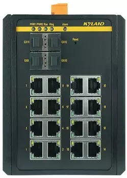 Коммутатор управляемый Kyland SICOM3000A 300071708 4 100/1000Base-X SFP ports, 16 10/100Base-T(X) RJ45 ports, RS232 RJ45, 100-240VAC/110-220VDC(85-264