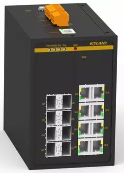 Коммутатор управляемый Kyland SICOM3000A 300071723 8 100/1000Base-X SFP ports, 8 10/100/1000Base-T(X) RJ45 ports, RS232 RJ45, 100-240VAC/110-220VDC(85