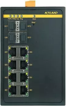Коммутатор управляемый Kyland SICOM3000A 300071806 4Ч100/1000Base-X SFP ports, 8Ч10/100Base-TX ports, Console Port RS232 RJ45, 24-48VDC(18-72VDC) dual