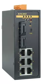 Коммутатор управляемый Kyland SICOM3000A-LITE 300071524 2 100Base-FX multi mode fiber ports, FC connector, 1310nm, 5km, 6 10/100Base-TX ports, Console
