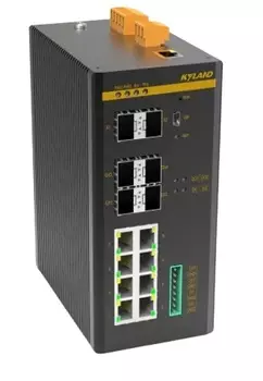 Коммутатор управляемый Kyland SICOM3000TSN 300032003 Layer 2 managed DIN-Rail TSN switch 4Ч10GBase-X SFP+ ports, 8Ч100/1000Base-X SFP ports, 8Ч10/100/