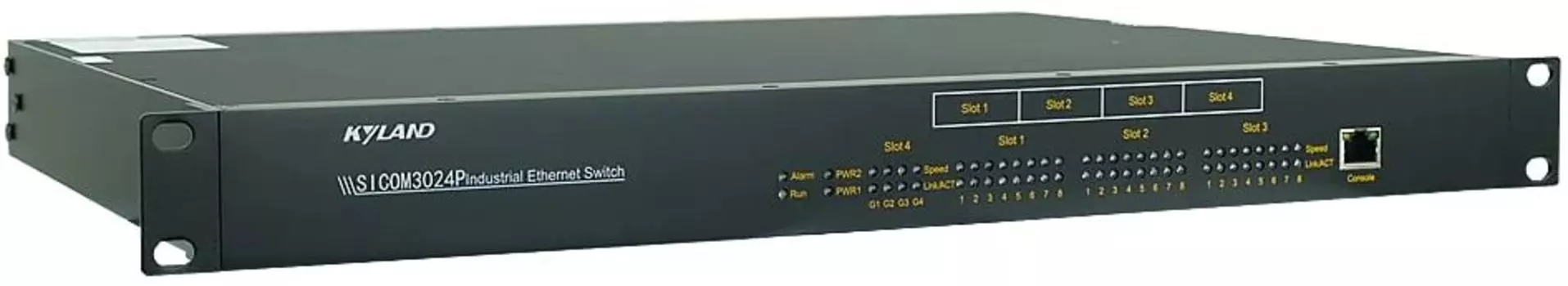Коммутатор управляемый Kyland SICOM3024P 300193383 4 100Base-FX multi mode fiber ports, SC connector, 1310nm, 5km, 20 10/100Base-TX RJ45 ports, 100-24