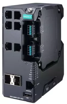 Коммутатор управляемый MOXA EDS-4008-2GT-2GS-HV-T 4*10/100BaseT(X) ports, 2*10/100/1000BaseT(X), 2*100/1000BaseSFP ports, single p