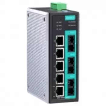Коммутатор управляемый MOXA EDS-408A-3S-SC 5x10/100 BaseTx ports, 3 single mode 100BaseFx, SC