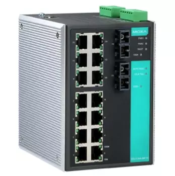 Коммутатор управляемый MOXA EDS-516A-MM-SC 14x10/100 BaseTx, 2 100 BaseFx multi mode, SC