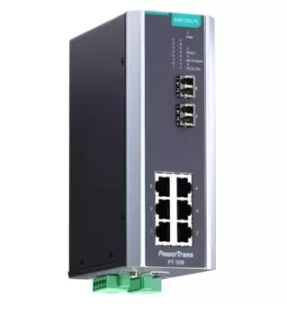 Коммутатор управляемый MOXA PT-508-MM-LC-48 6x10/100BaseT(X), 2 x 100BaseFX MM, LC, 1 x 48 VDC
