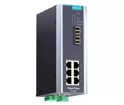 Коммутатор управляемый MOXA PT-508-SS-LC-HV 6x10/100BaseT(X), 2 x 100BaseFX SM, LC, 1 x 220 VAC