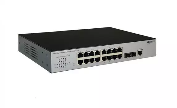 Коммутатор управляемый ORIGO OS3118/A2A 16x1000Base-T, 2x1000Base-X SFP, консольный порт RJ-45, 19", L2