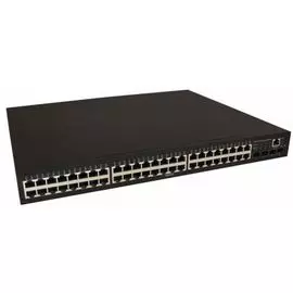 Коммутатор управляемый OSNOVO SW-74804/L 48хRJ45 PoE + 4 x GE SFP, 48 x GE (10/100/1000Base-T) + 4 x GE SFP (1000Base-X), Консольный порт; L2 (Full ma
