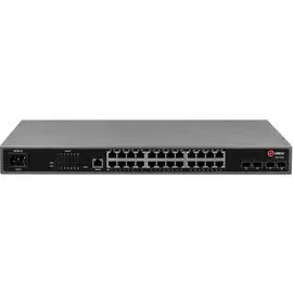 Коммутатор управляемый QTECH QSW-3420-28T-POE-AC L2+ с поддержкой PoE 802.3af/at, 24 порта 10/100/1000BASE-T, 4 порта 100/1000BASE-X SFP, 4K VLAN, 8K