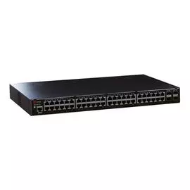 Коммутатор управляемый QTECH QSW-4600-52TX-AC L2+, 48*10/100/1000 BASE-T, 4*1G/10G BASE-X SFP+, 4K VLAN, 16K MAC-адресов, 100-240В AC встроенный блок