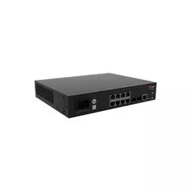 Коммутатор управляемый QTECH QSW-4610-10T-AC L2, 8х10/100/1000BASE-TX, 2х100/1000Base-X SFP, 8K MAC-адресов, 4К VLAN, 8 Queue, питание 100-240V АС