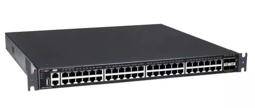 Коммутатор управляемый QTECH QSW-4700-52TX стекируемый уровня L3, 48*10/100/1000 BASE-T, 4*10GbE SFP+, 4K VLAN, 32K MAC адресов, консольный порт, MGMT