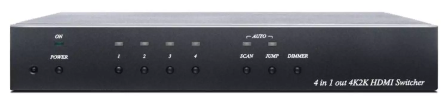 Коммутатор SC&T HS04-4K6G сигнала HDMI (4 входа /1 выход) c поддержкой HDMI 2.0, HDCP 1.4/2.2