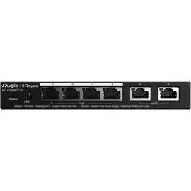 Коммутатор управляемый RUIJIE NETWORKS RG-ES206GC-P 6-Port Gigabit Smart POE Switch, 4 PoE/POE+ Ports with 2 Gigabit RJ45 uplink ports, 54W PoE power