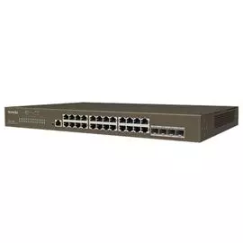 Коммутатор управляемый Tenda TEG3328F 24x10/100/1000 Base-T, 4xSFP 10/100/1000, L2