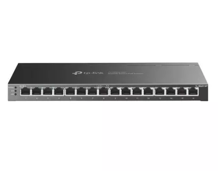 Коммутатор управляемый TP-LINK SG2016P Smart Switch 8xGigabit PoE+, 802.3af/at, 120 W PoE Power, Desktop Steel Case, mada SDN Controller, Static Routi