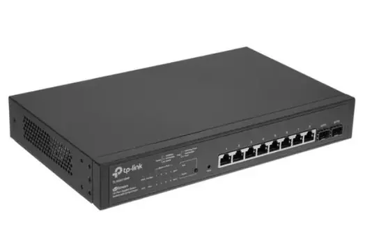 Коммутатор управляемый TP-LINK SG2210MP JetStream 10-портовый гигабитный, 8*PoE+, 8 гигабитных портов PoE+, 2 гигабитных SFP-слота, 802.3at/af, 1U, 13